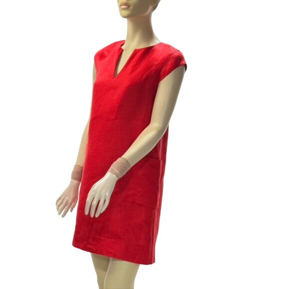 KATE SPADE Women's Polyester Red Mini Short Sleeve Breathable Comfortable Size 4 - Picture 4 of 14